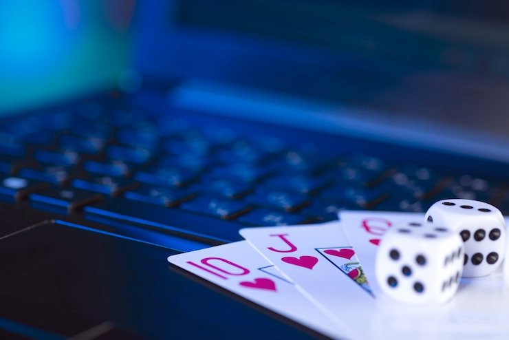 Antarmuka permainan Dice Game di aplikasi mobile opelgaming